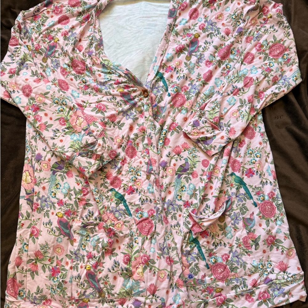 Posh Peanut Floral Cardigan 2x/3x